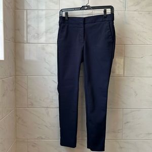LOFT brand high waist Marissa skinny pant. Size 2 petite. Navy color.